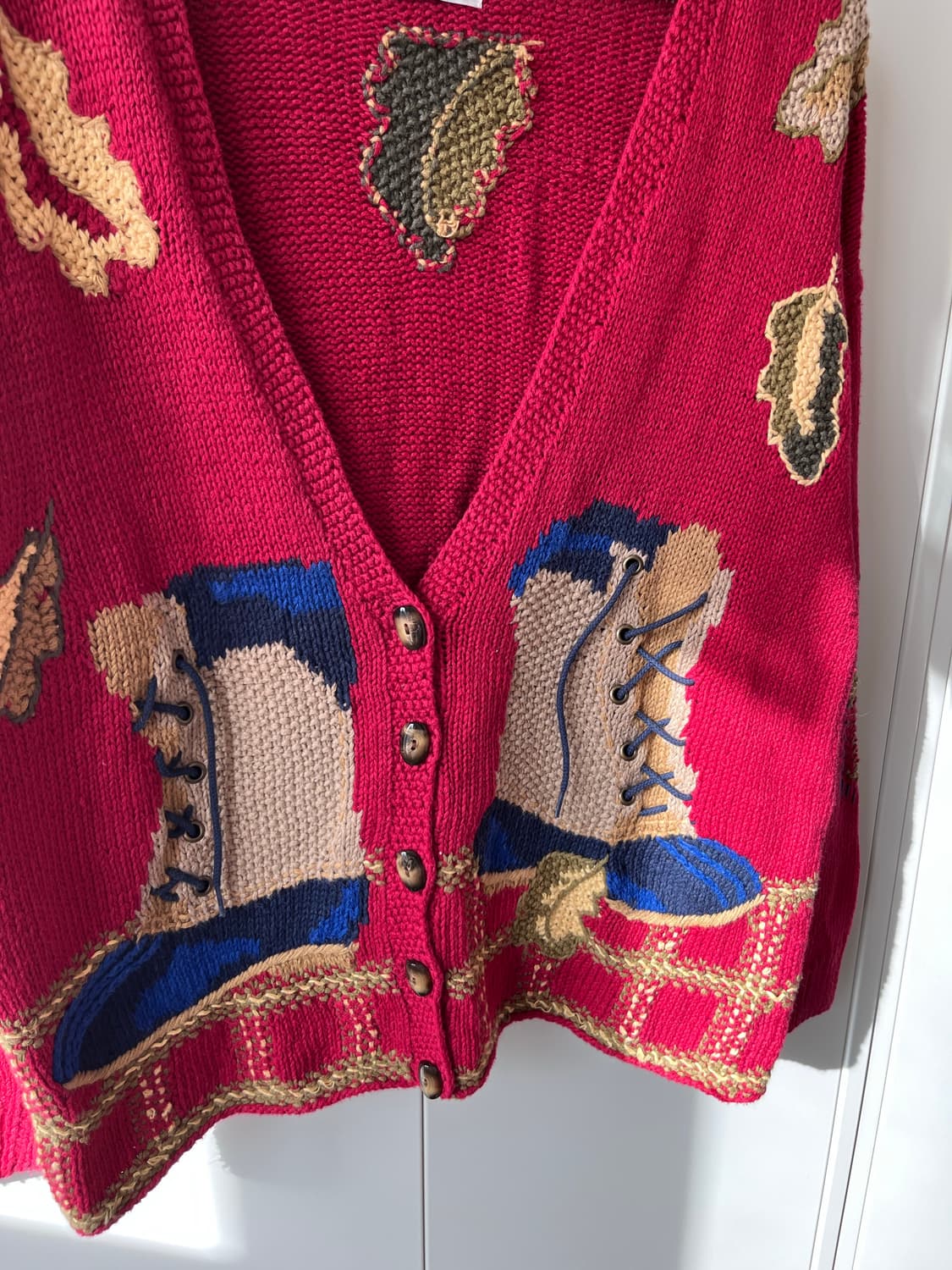 (Rare) Robert scottlid 핸드메이드 자수 니트 가디건 상품이미지8