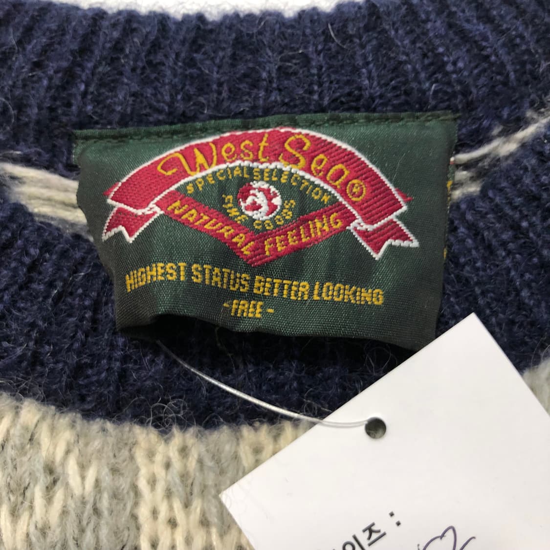 웨스트씨 노르딕 패턴 울 스웨터 상품이미지6