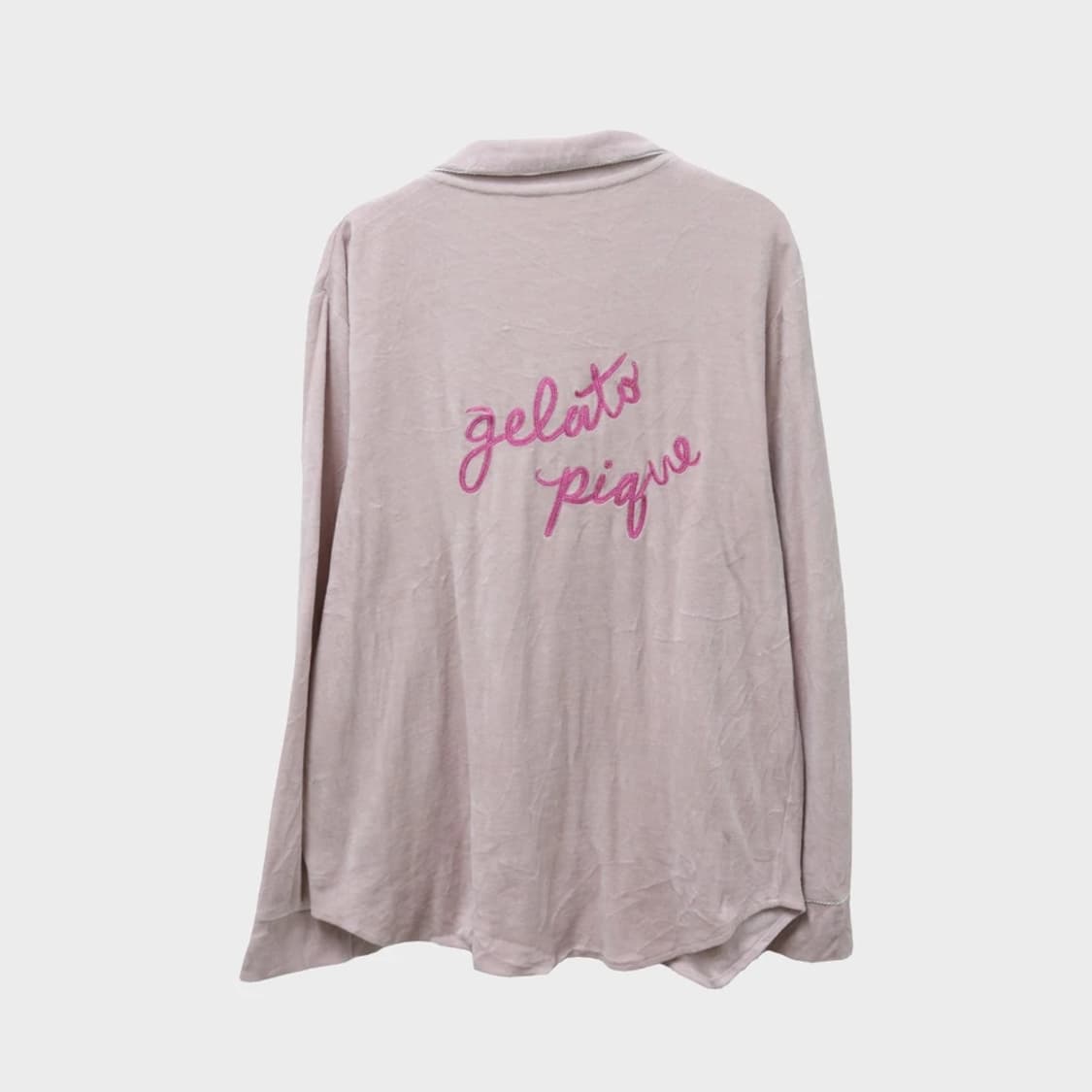 젤라또피케 딸기우유 자수 잠옷 셔츠 상의 61710 상품이미지2