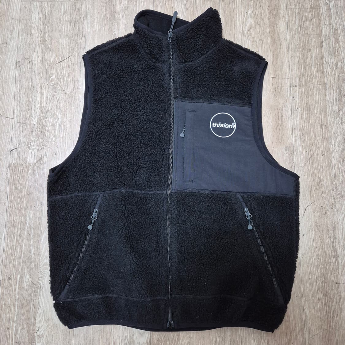 디스이즈네버댓 써클로고 플리스 후리스 조끼 S(90) 상품이미지1