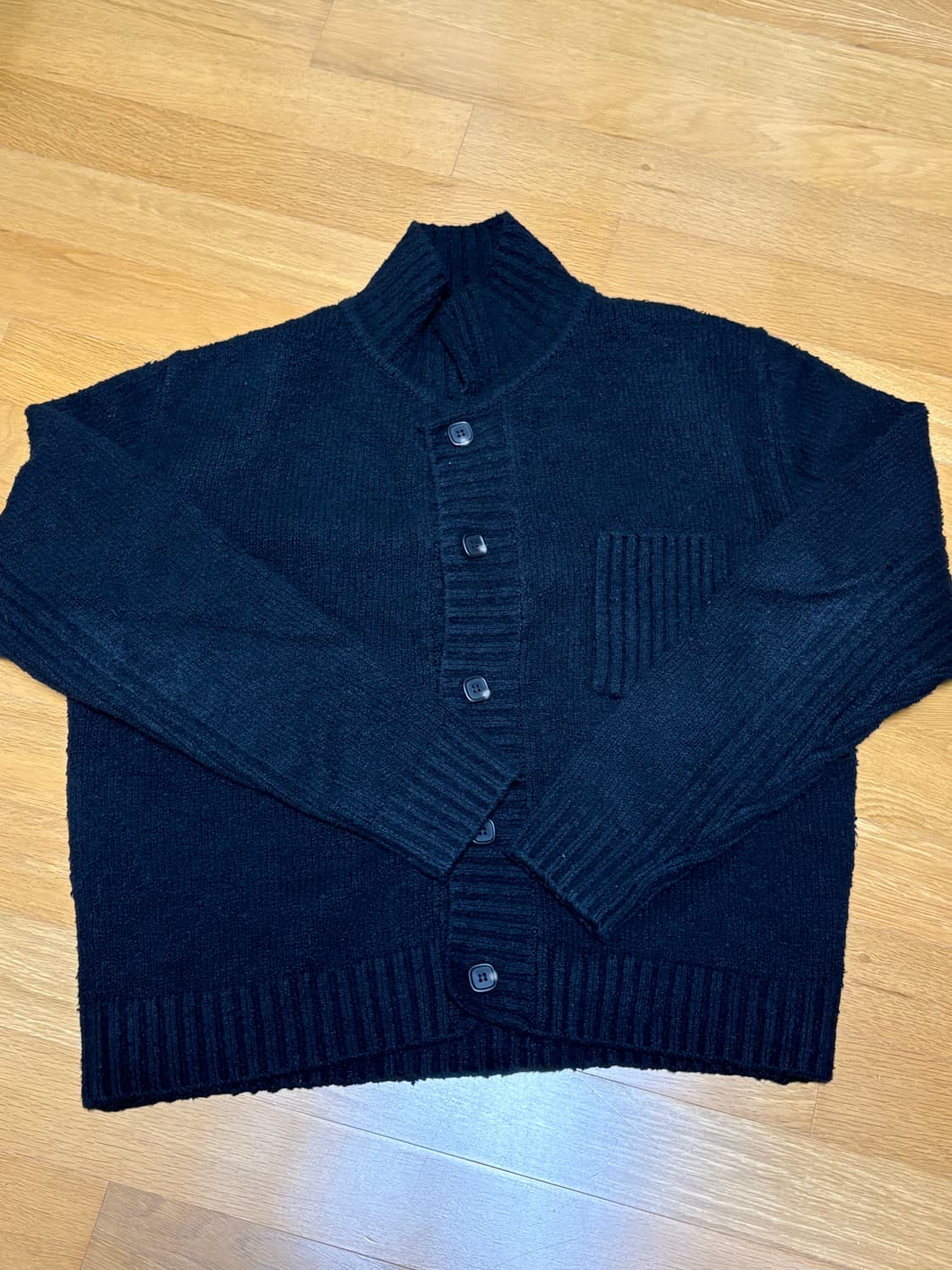 아이엘 Cop Knit Cardigan_Black 48 상품이미지2