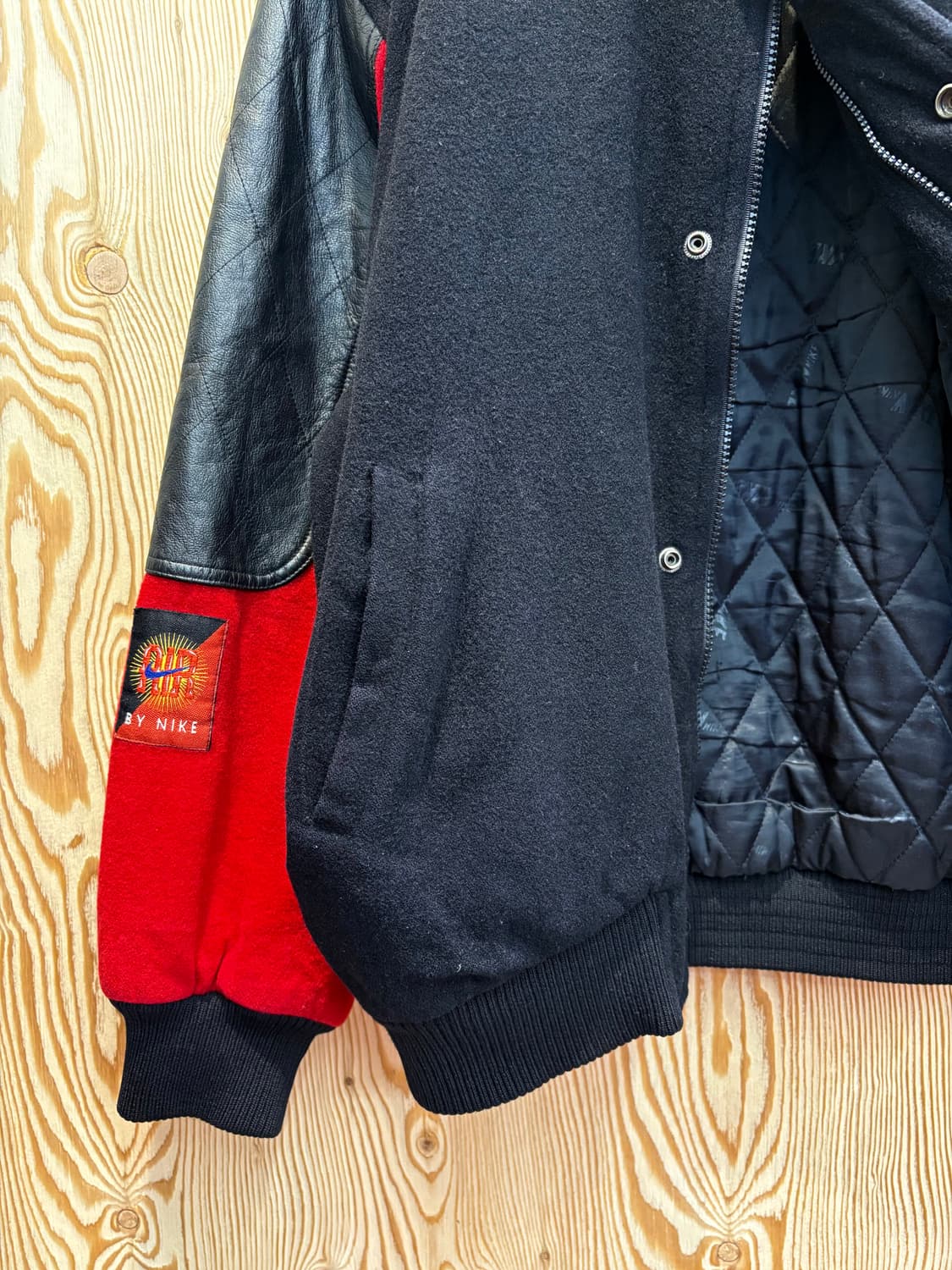 90s 나이키 자수로고 패치 바시티 자켓 상품이미지5