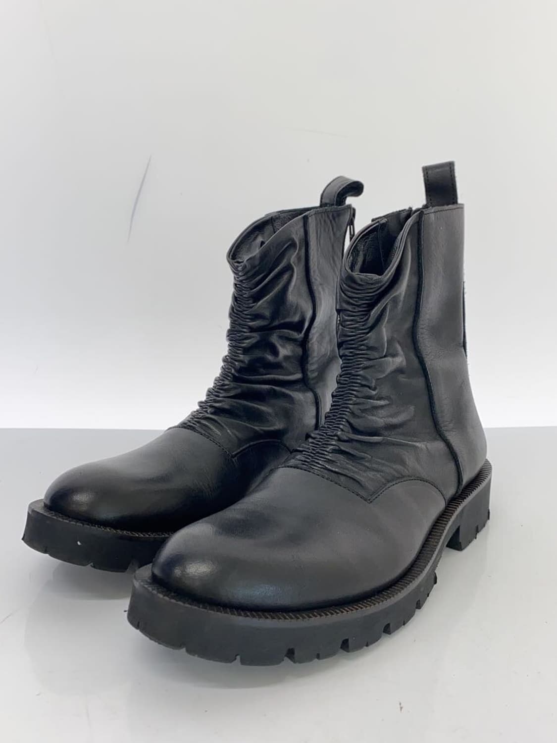 요지 야마모토 가죽 집업 주름 부츠 상품이미지2