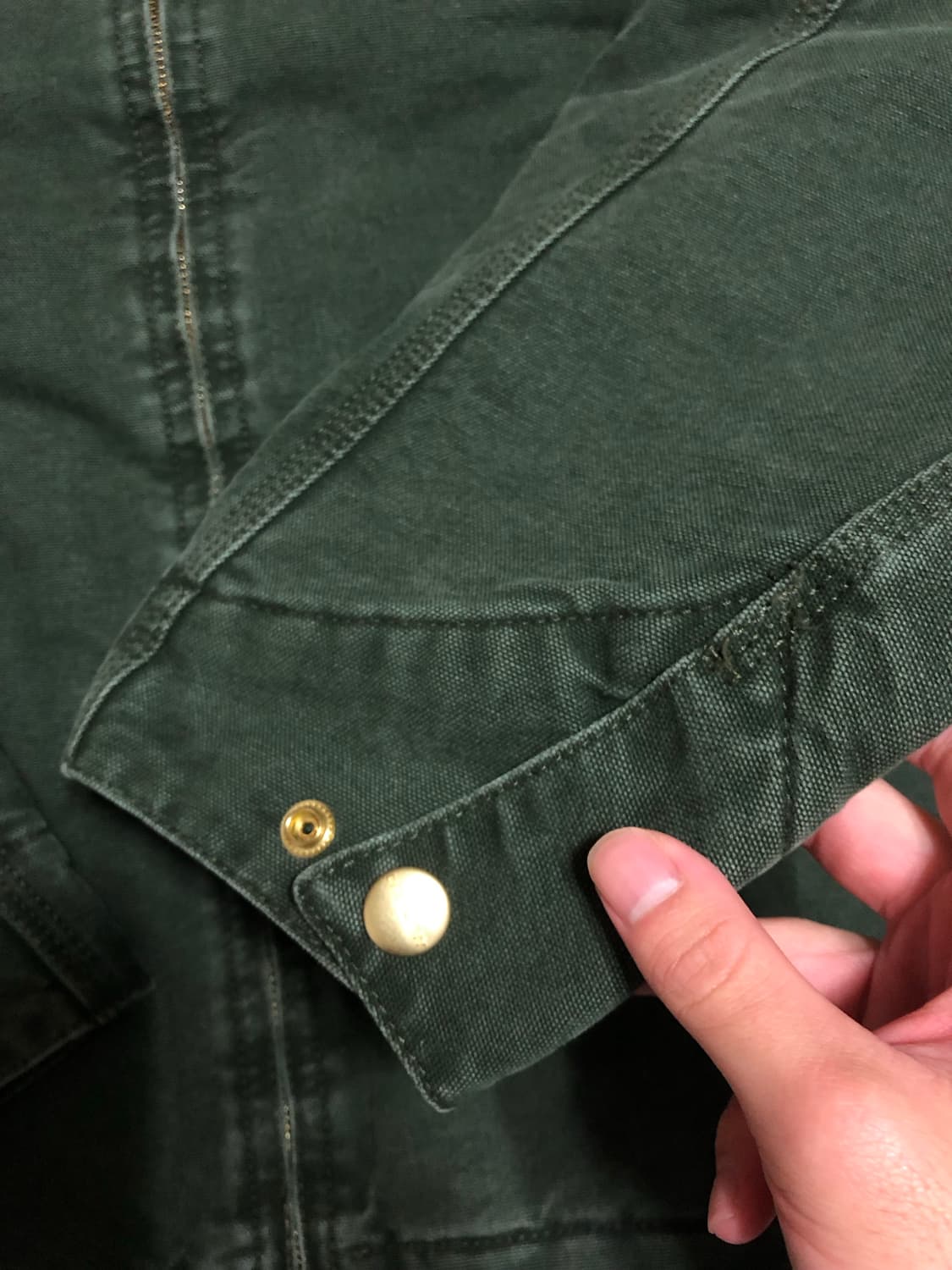 칼하트윕 디트로이트 올리브 S 사이즈 판매 상품이미지4