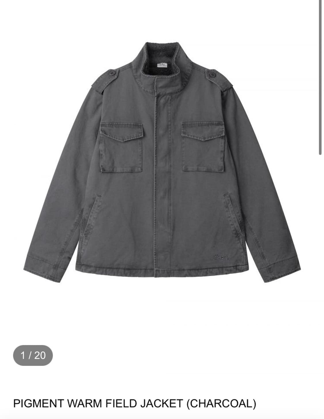 어스지구 필드자켓구해요…(차콜) 상품이미지1