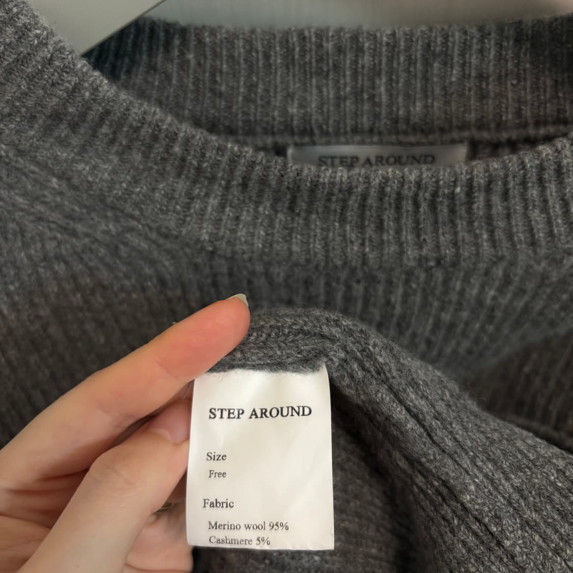 스텝어라운드- Cashmere drop round knit (CHARCO 상품이미지10