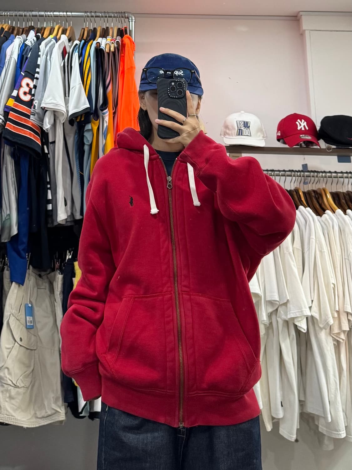 00s 폴로 랄프로렌 와플 후드집업 상품이미지5