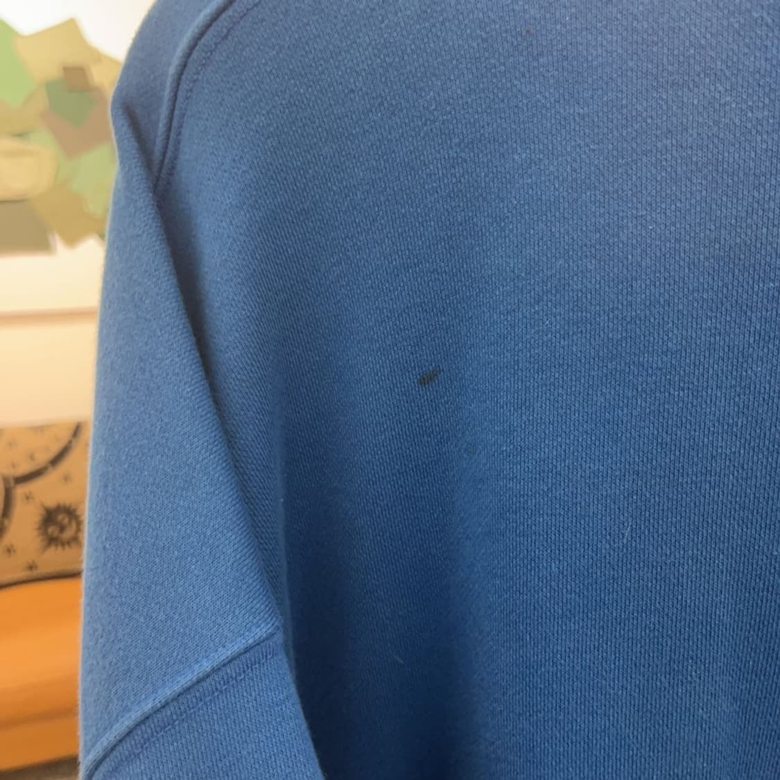 슬로우애시드 키치 프린팅 인디블루 맨투맨 L C07448 상품이미지8