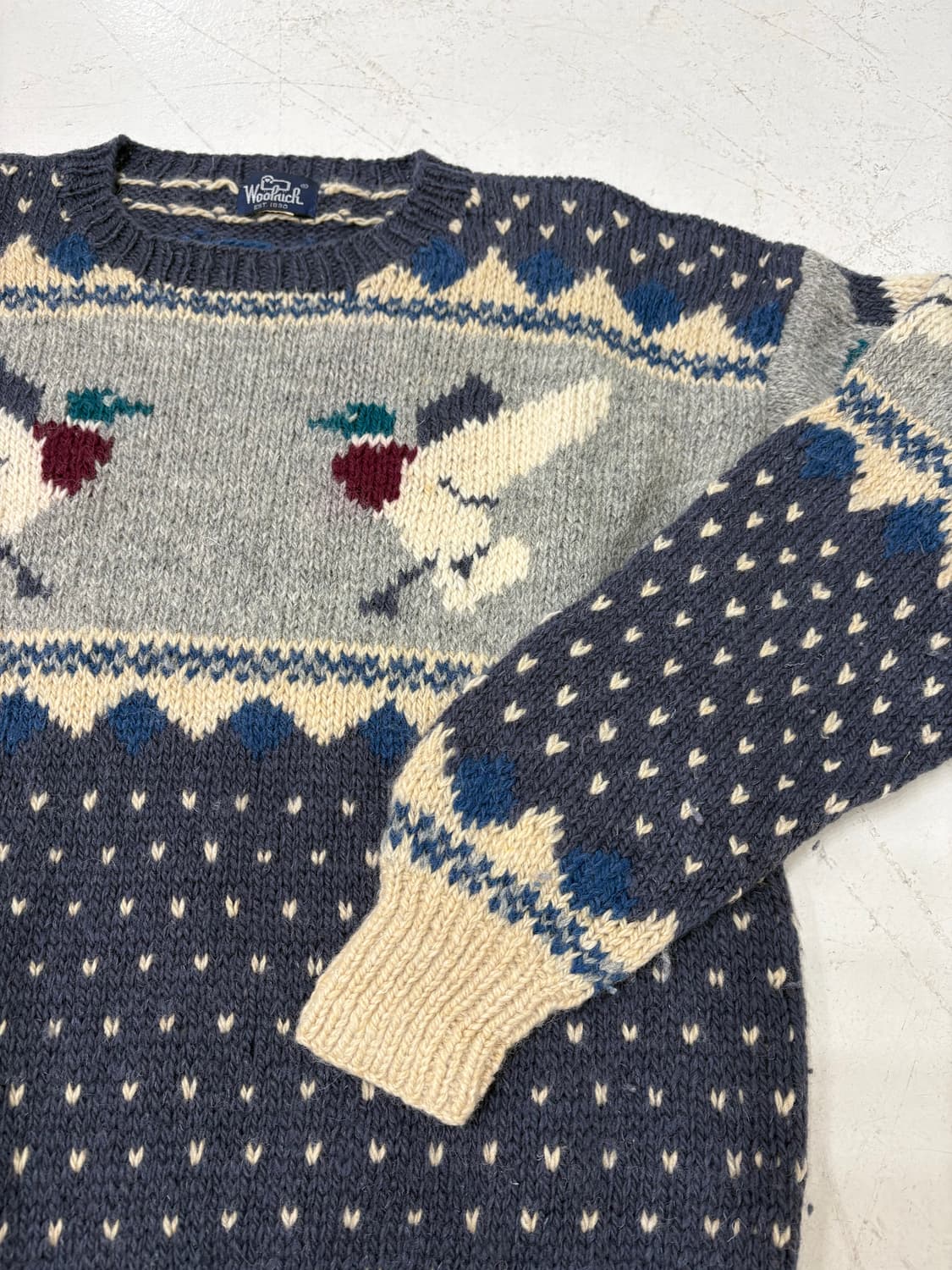 80‘s Wool rich Mallard Duck wool sweater 상품이미지3