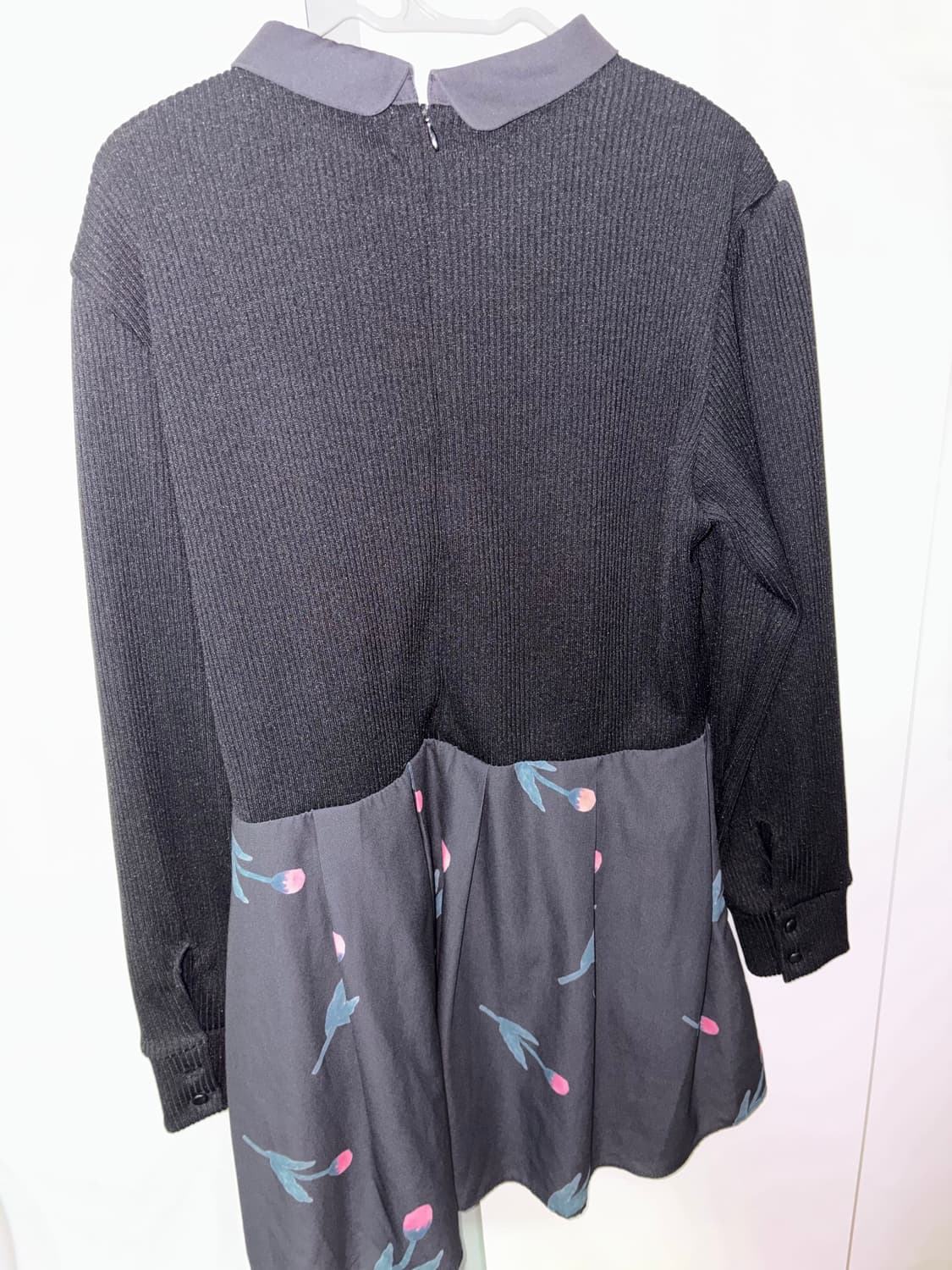 sinoon 플라워 블랙 원피스 상품이미지2