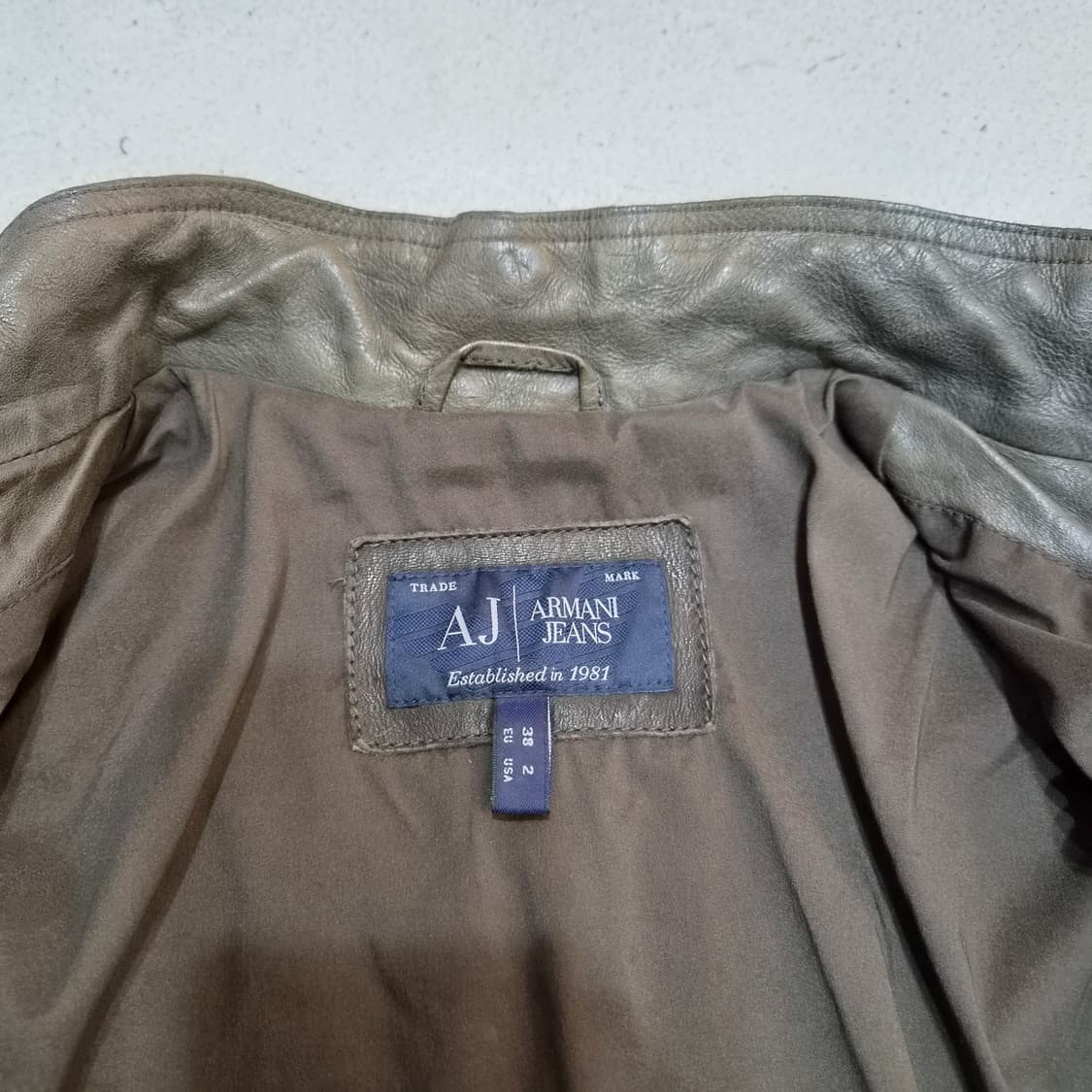 아르마니진 가죽자켓M 상품이미지5