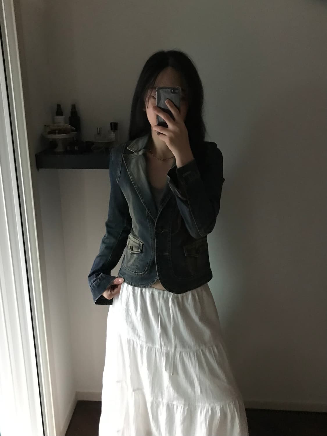 JPN 데님 카라 숏 자켓 상품이미지3