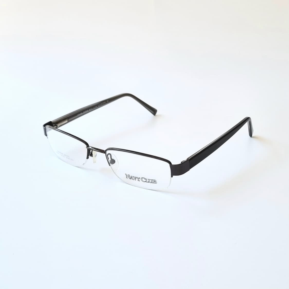데드스탁 빈티지 메탈릭 그레이 반무테 안경테 1848 상품이미지4