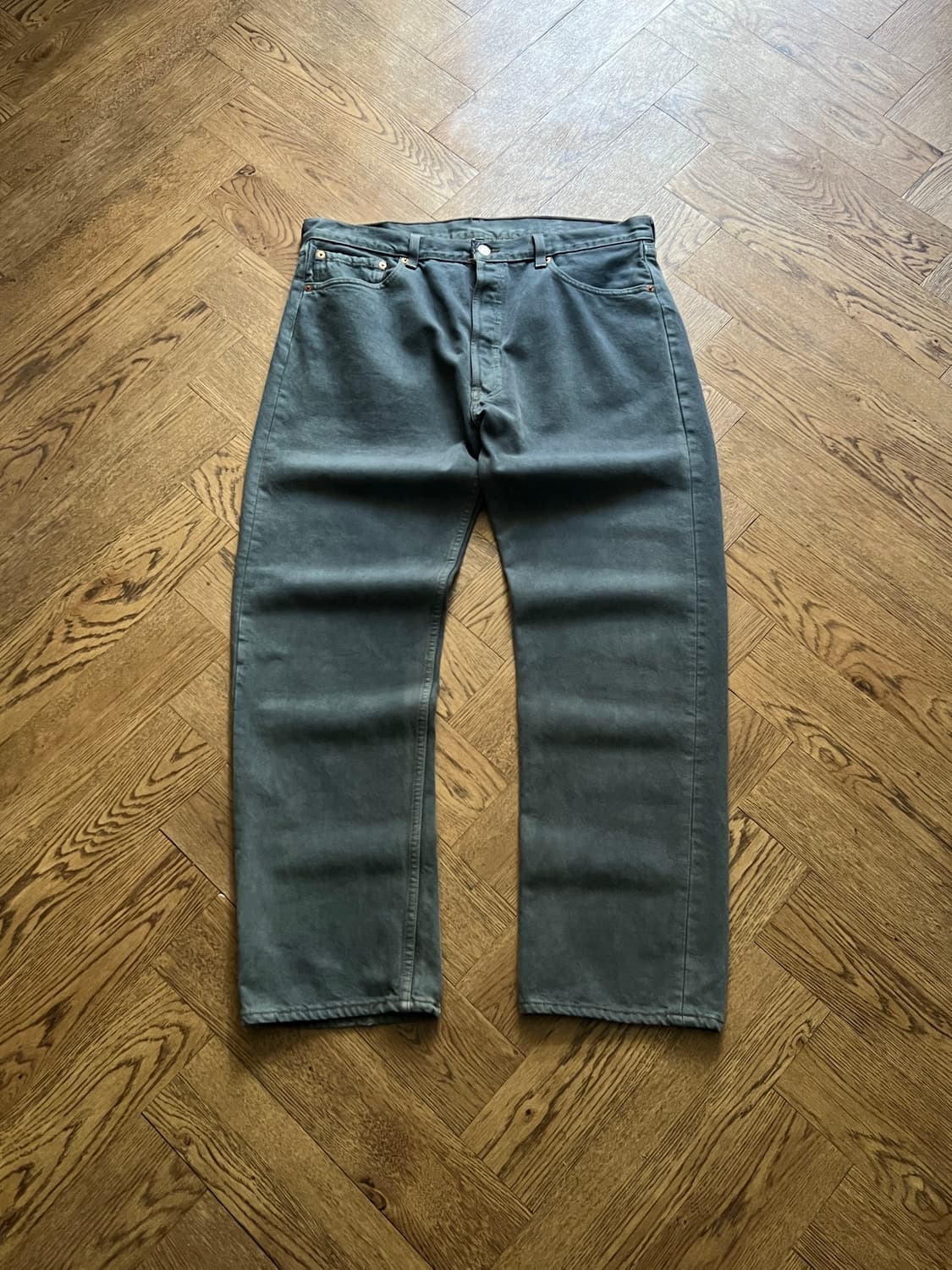 [38]90's 리바이스 501 USA 가먼트다잉 데님 팬츠 S33 상품이미지2