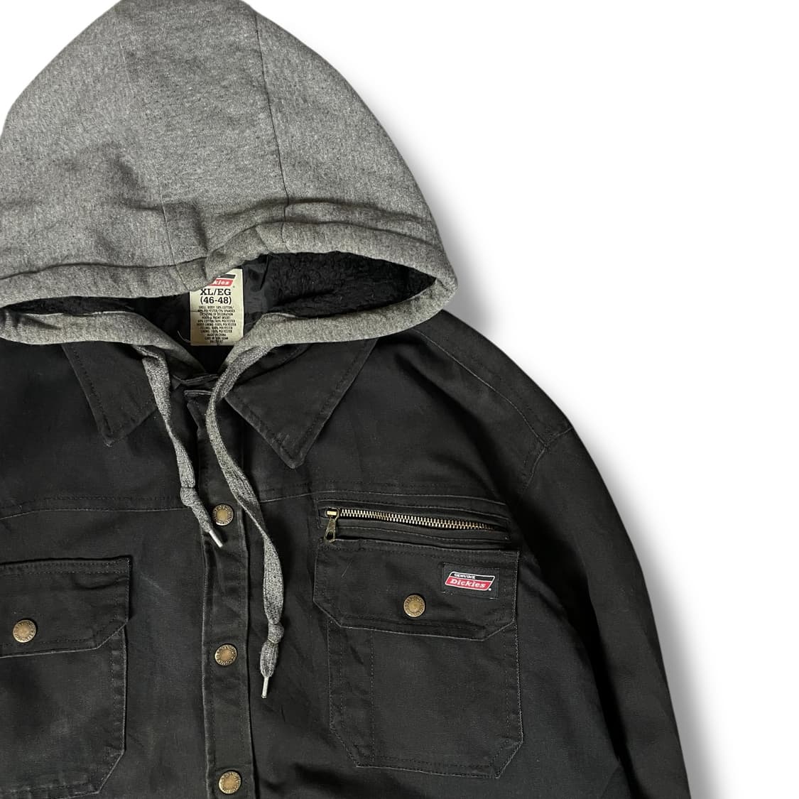 디키즈 후드 레이어드 블랙 워크자켓 XL 상품이미지2