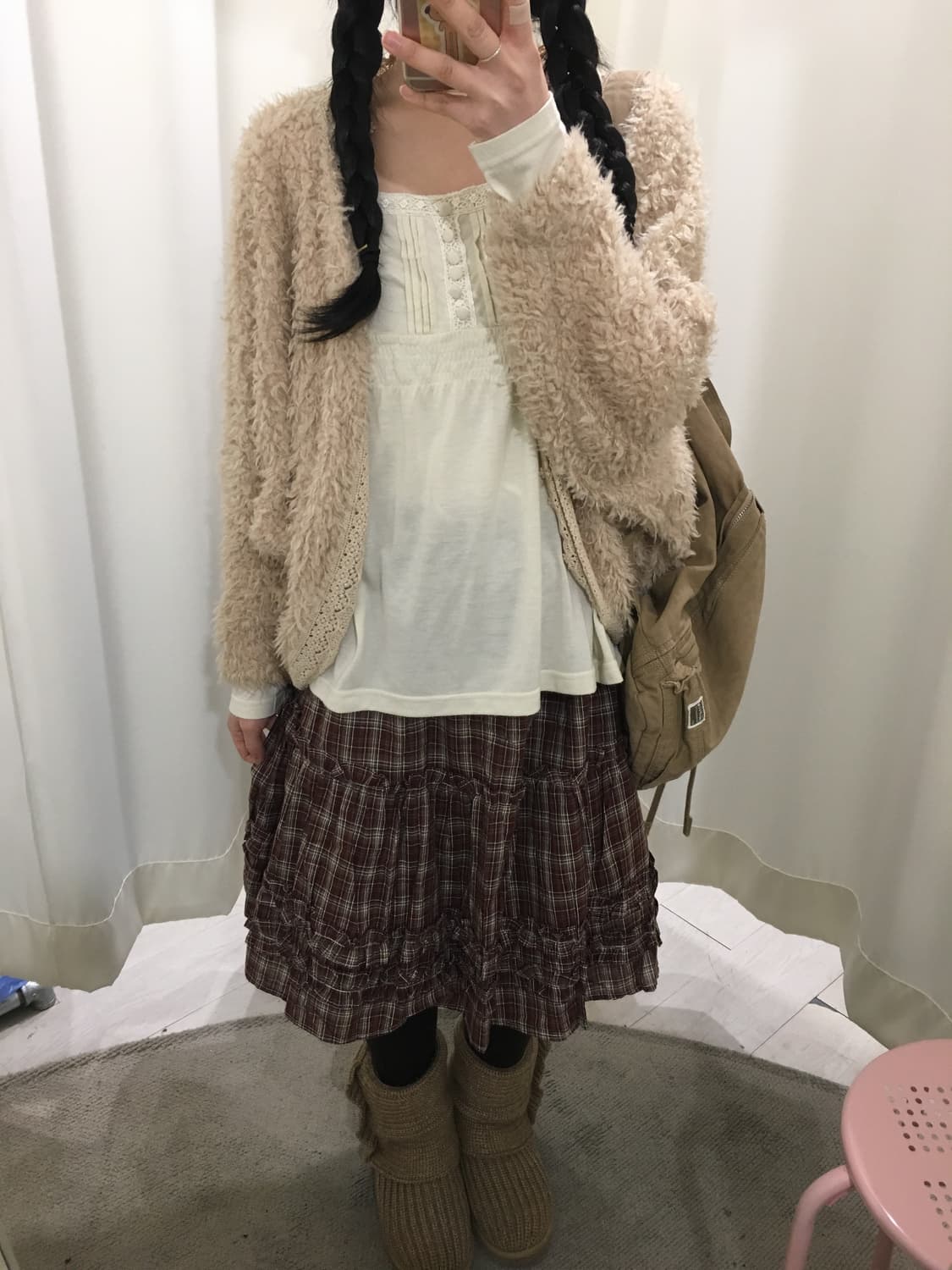 모리걸 레이스 퍼 볼레로 상품이미지4