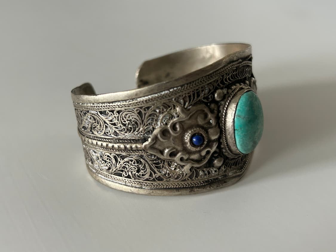 인도 빈티지 터키석 뱅글 상품이미지2