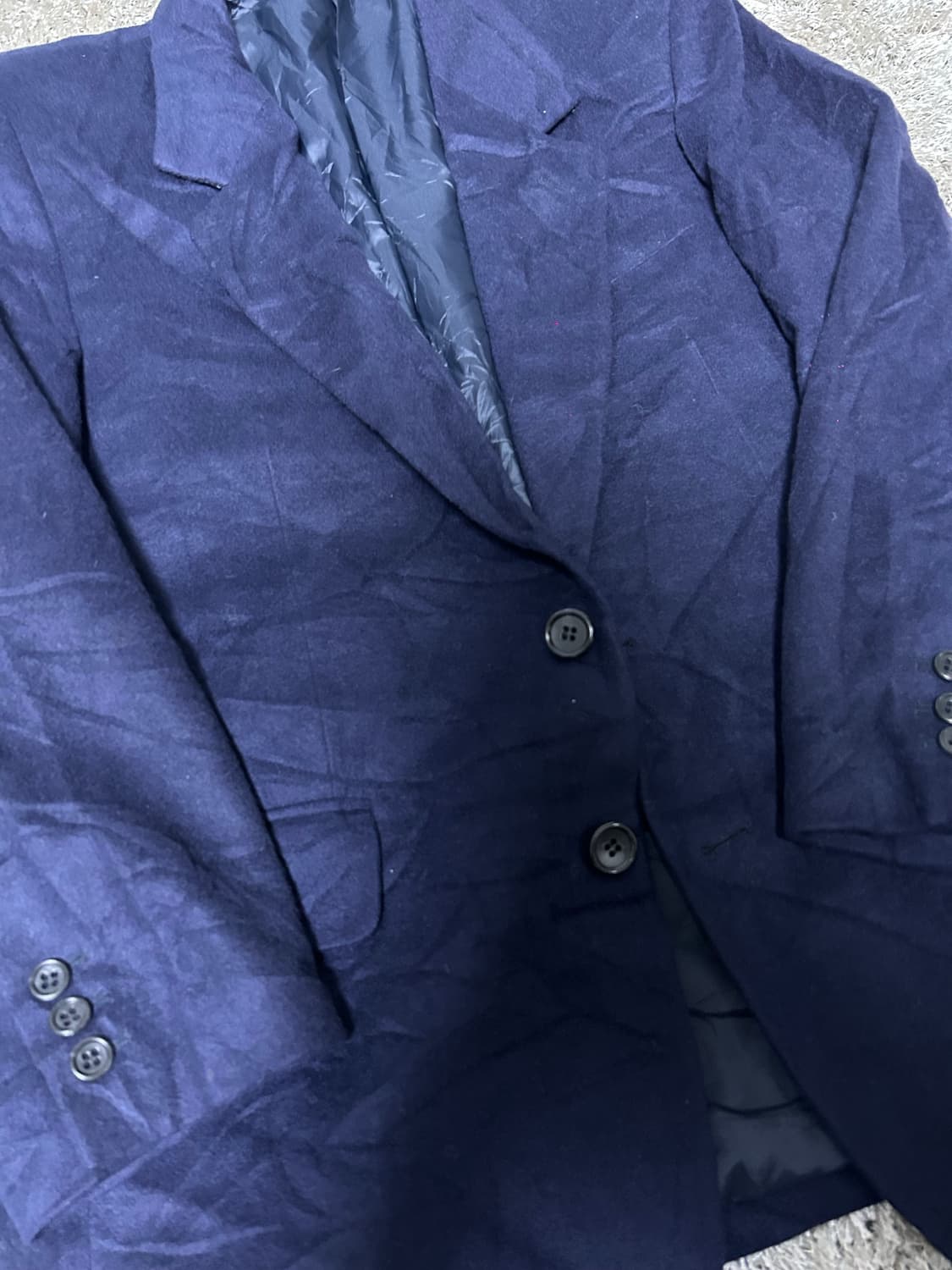 캐시미어100프로 더블블레이저 사이즈 100 상품이미지2