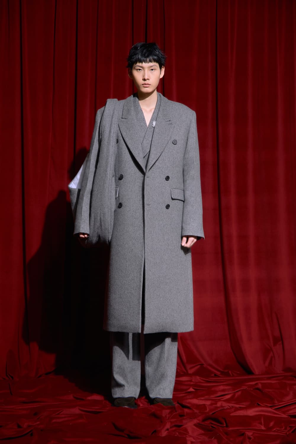 M stu 에스티유 24 윈터 더블 코트 그레이 미개봉 새제품 판매 상품이미지1