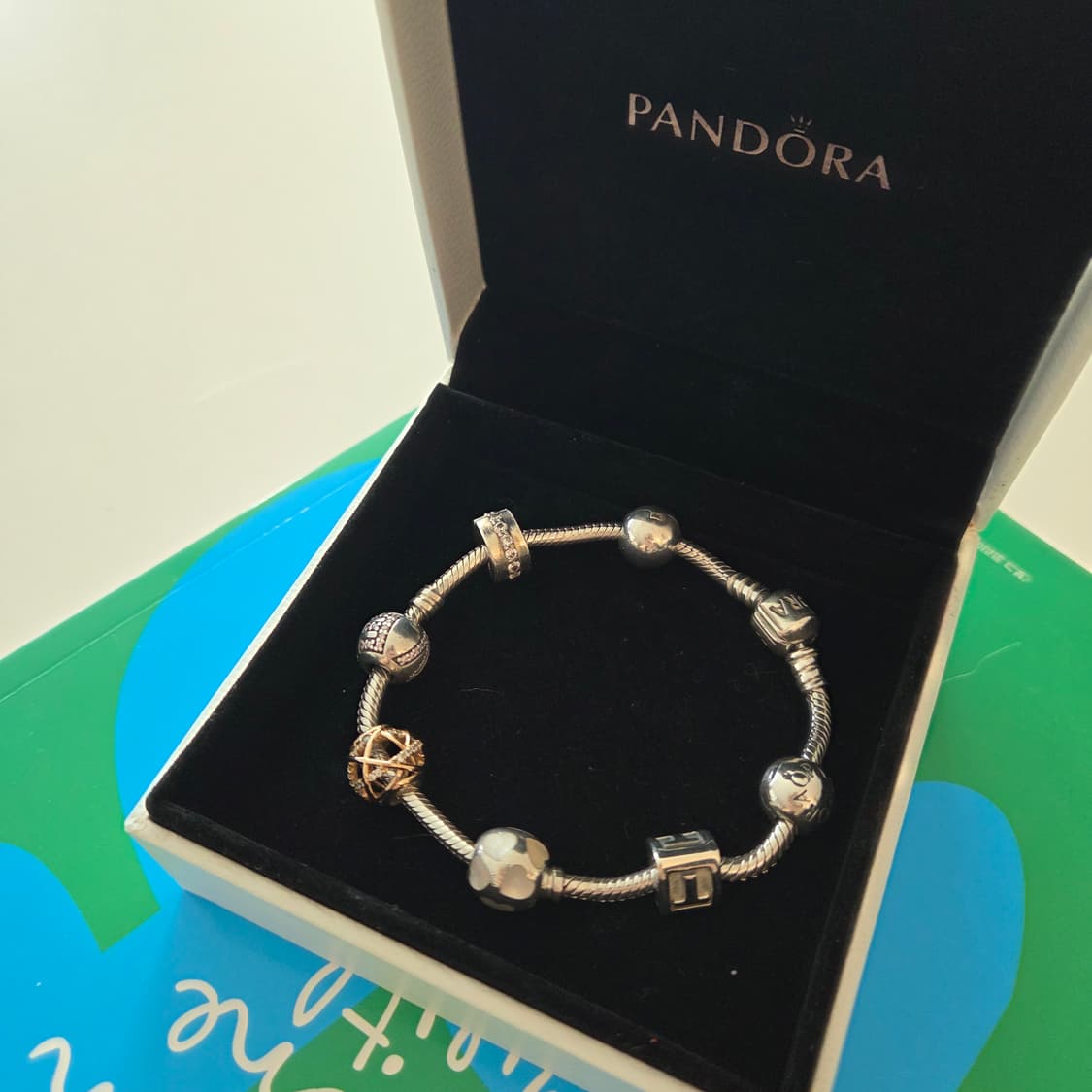 PANDORA 판도라 정품 체인팔찌 참포함 세트판매 실버팔찌 상품이미지1