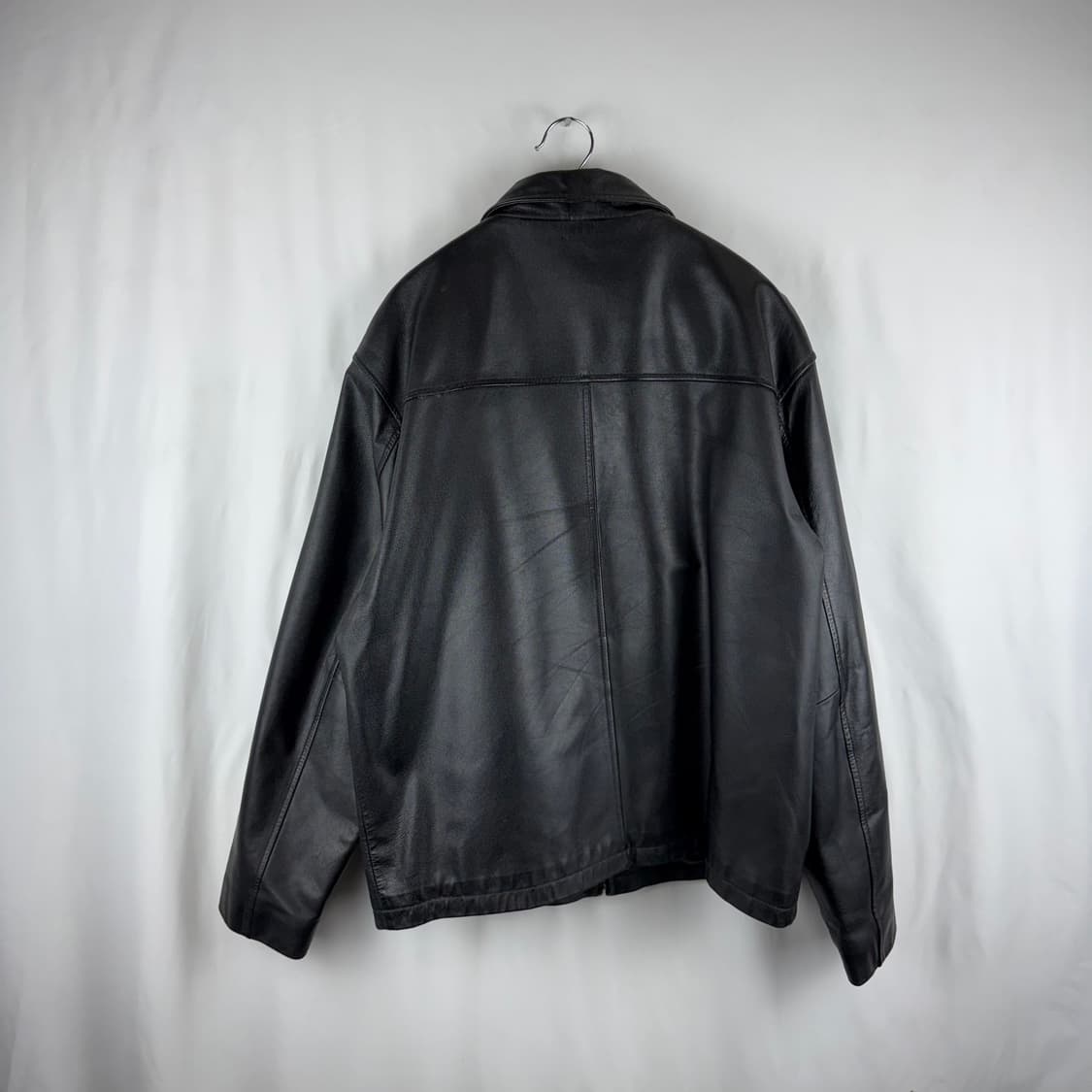 100)VITANUOVA 각인 포켓 양가죽 자켓 상품이미지6