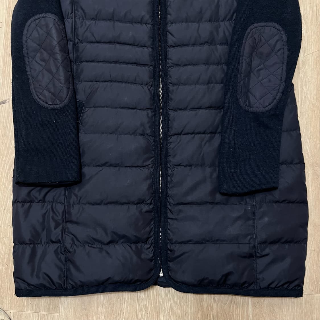 지고트 여성 프리미엄 구스다운 니트 롱패딩 55-66 상품이미지3