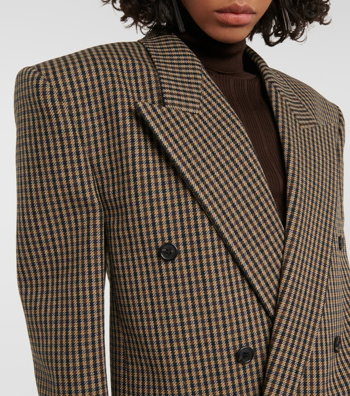 [블랙핑크 로제님 착용] 생로랑 24AW 비슈 체크 자켓 상품이미지2