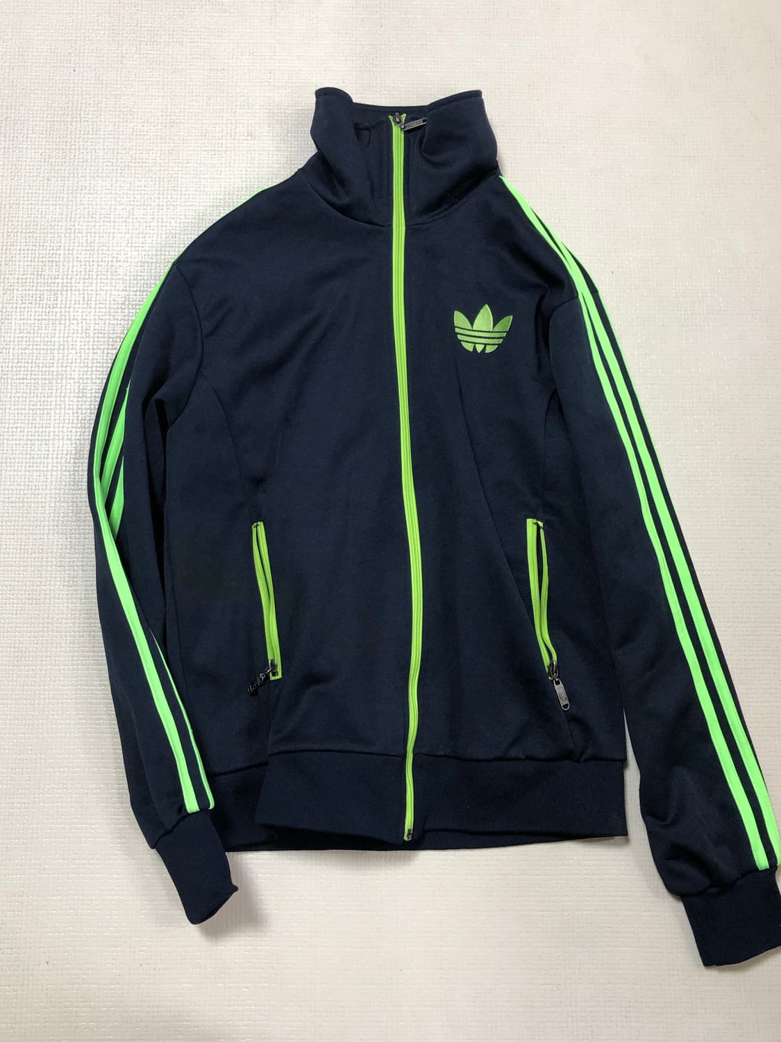 빈티지 아디다스 네이비 그린 파이어버드 져지 상품이미지9