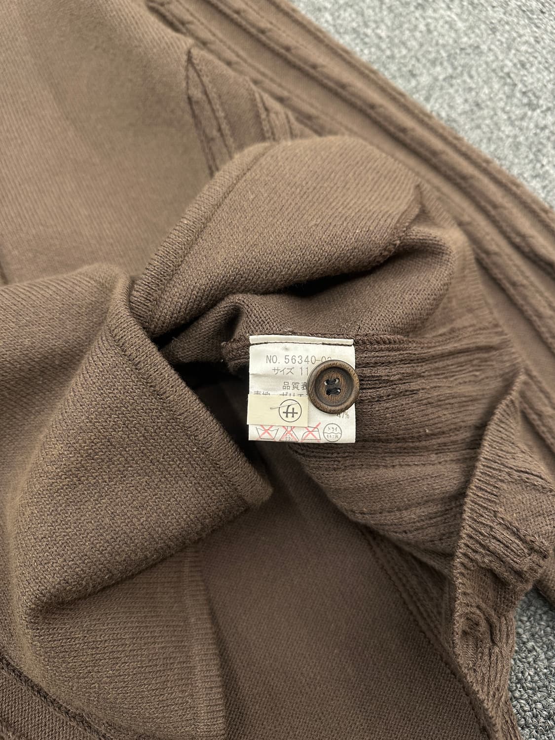 재패니즈 빈티지 브라운 버튼 가디건 니트 상품이미지5