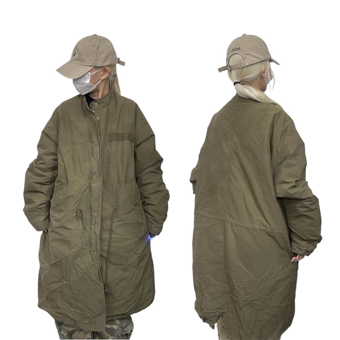 빈티지 올리브 카키 m65 야상 파카 자켓  상품이미지1