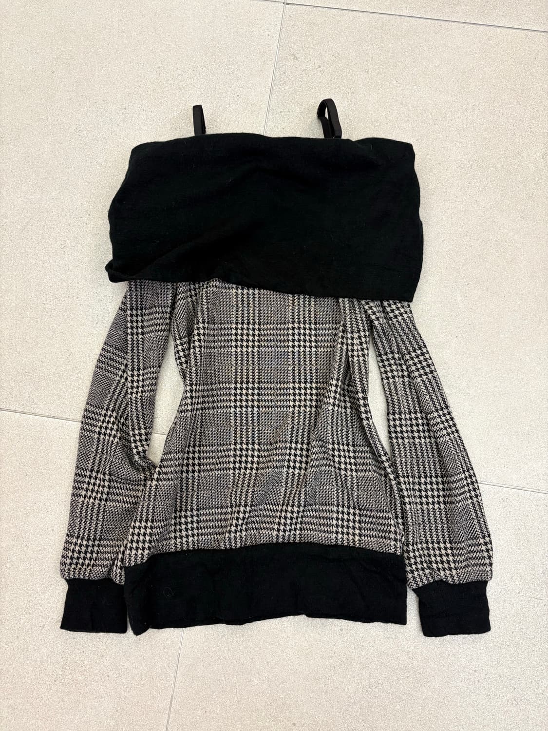 세실맥비 하운드체크 오프숄더  상품이미지2