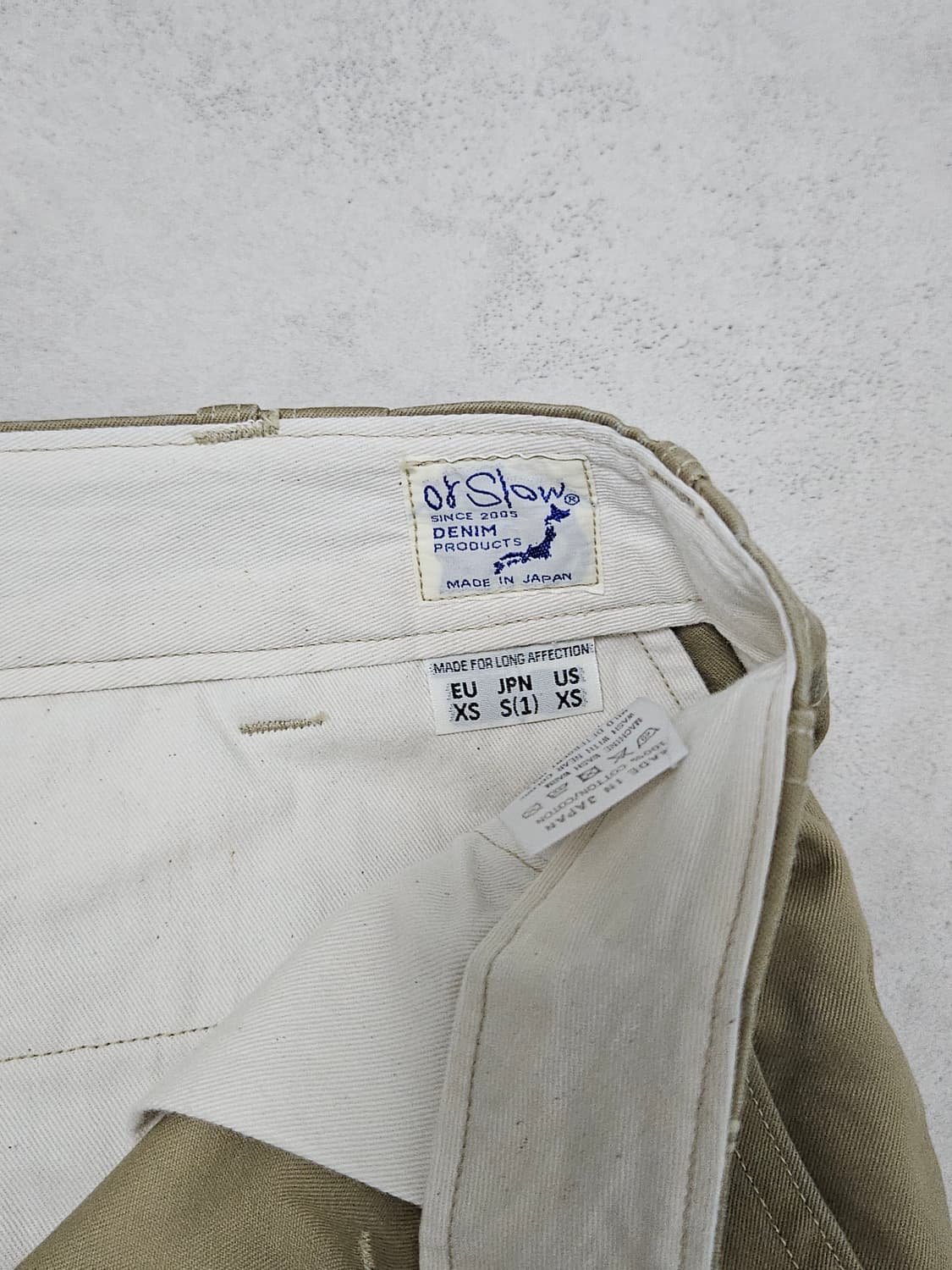오어슬로우 빈티지핏 아미 트라우저 1사이즈 상품이미지3