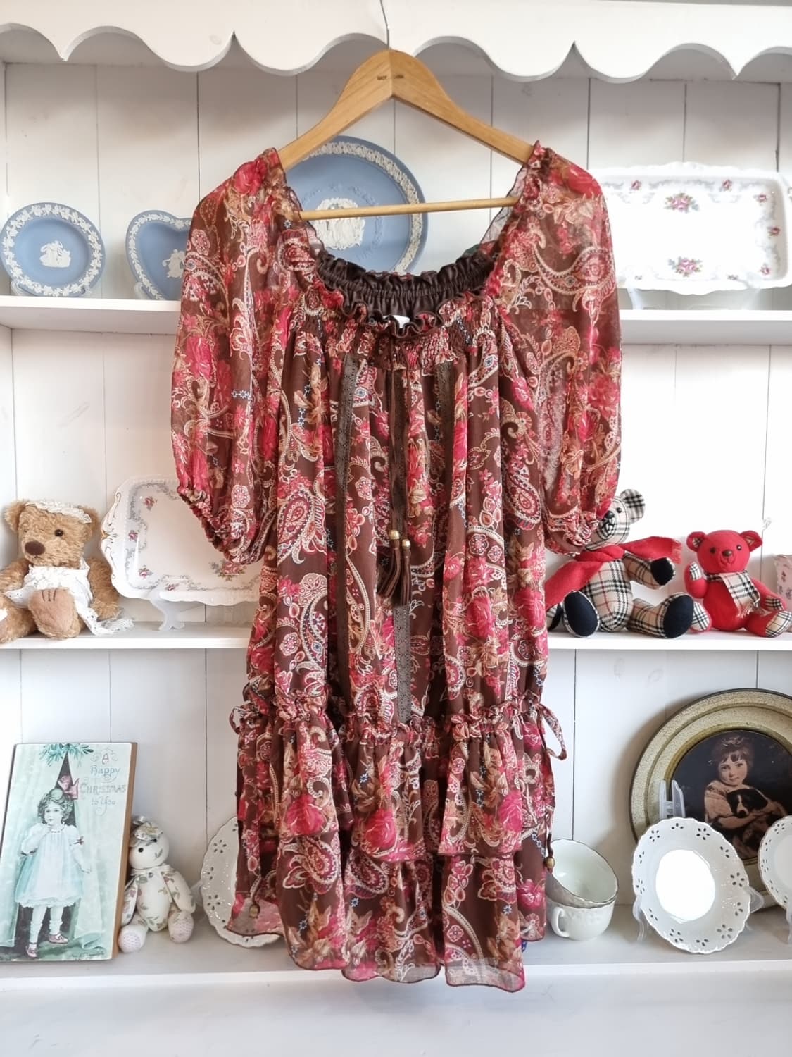 리즈리사(Liz Lisa) 빈티지 페이즐리 시폰 원피스 상품이미지1