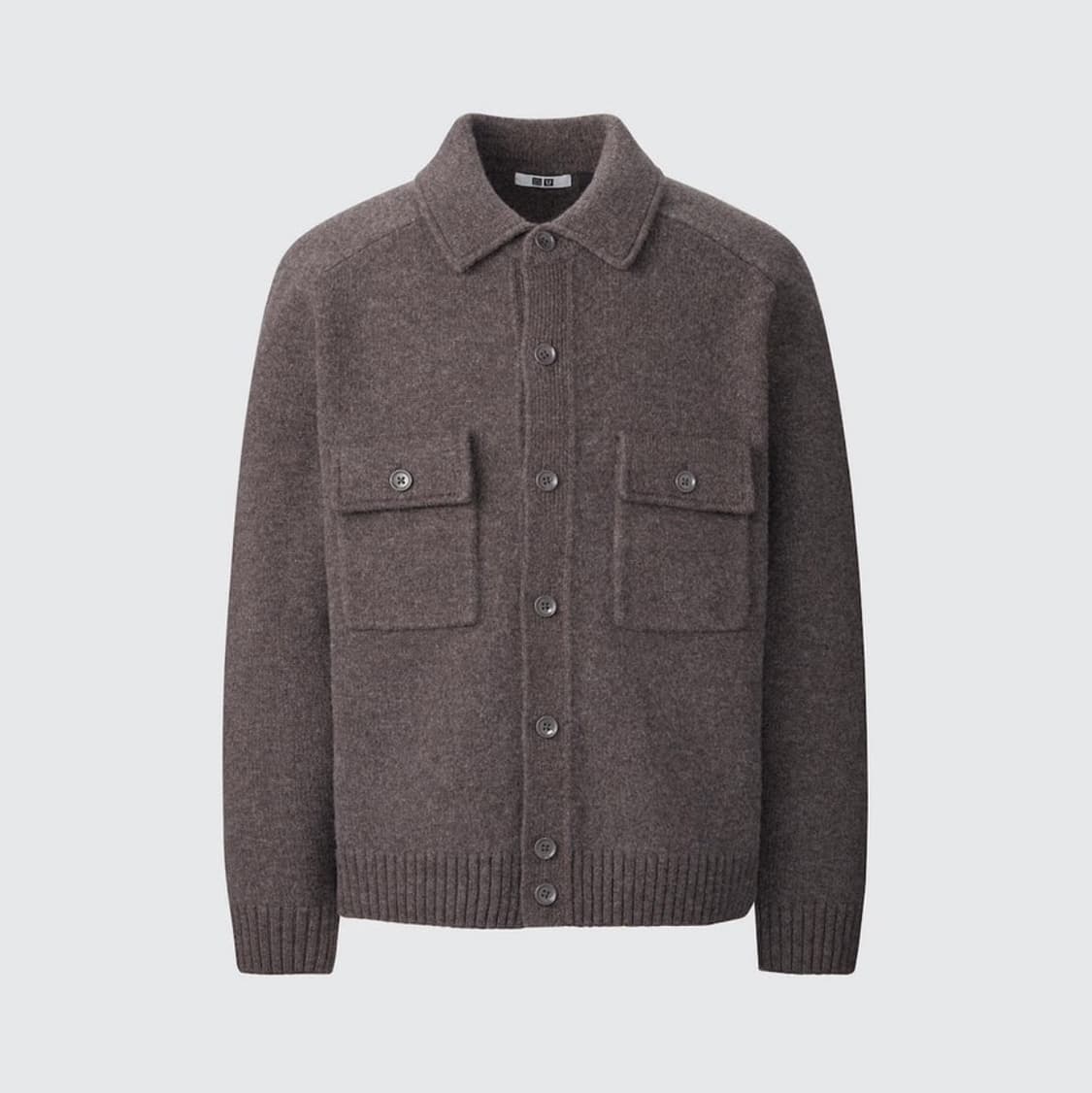 [XL] 유니클로 U 램스울 니트 가디건 브라운 상품이미지1