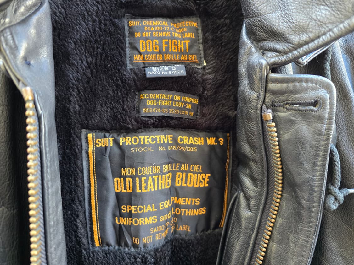 90s 도그파이트 카우레더 카코트 상품이미지7