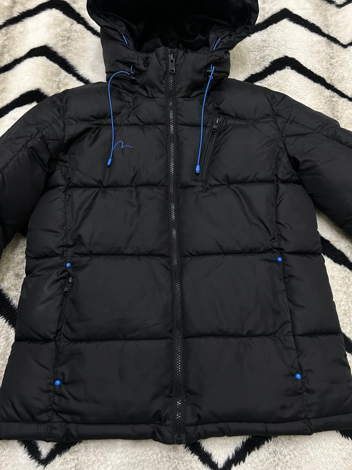 [여성L]에비수 후드 패딩/블랙 상품이미지3