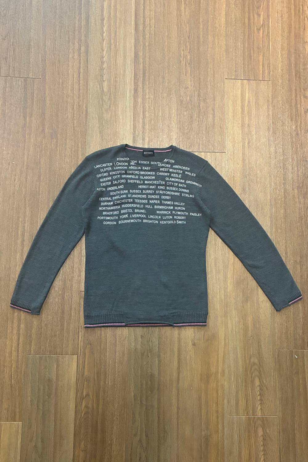 Typography Lettering Crewneck Knit 상품이미지6