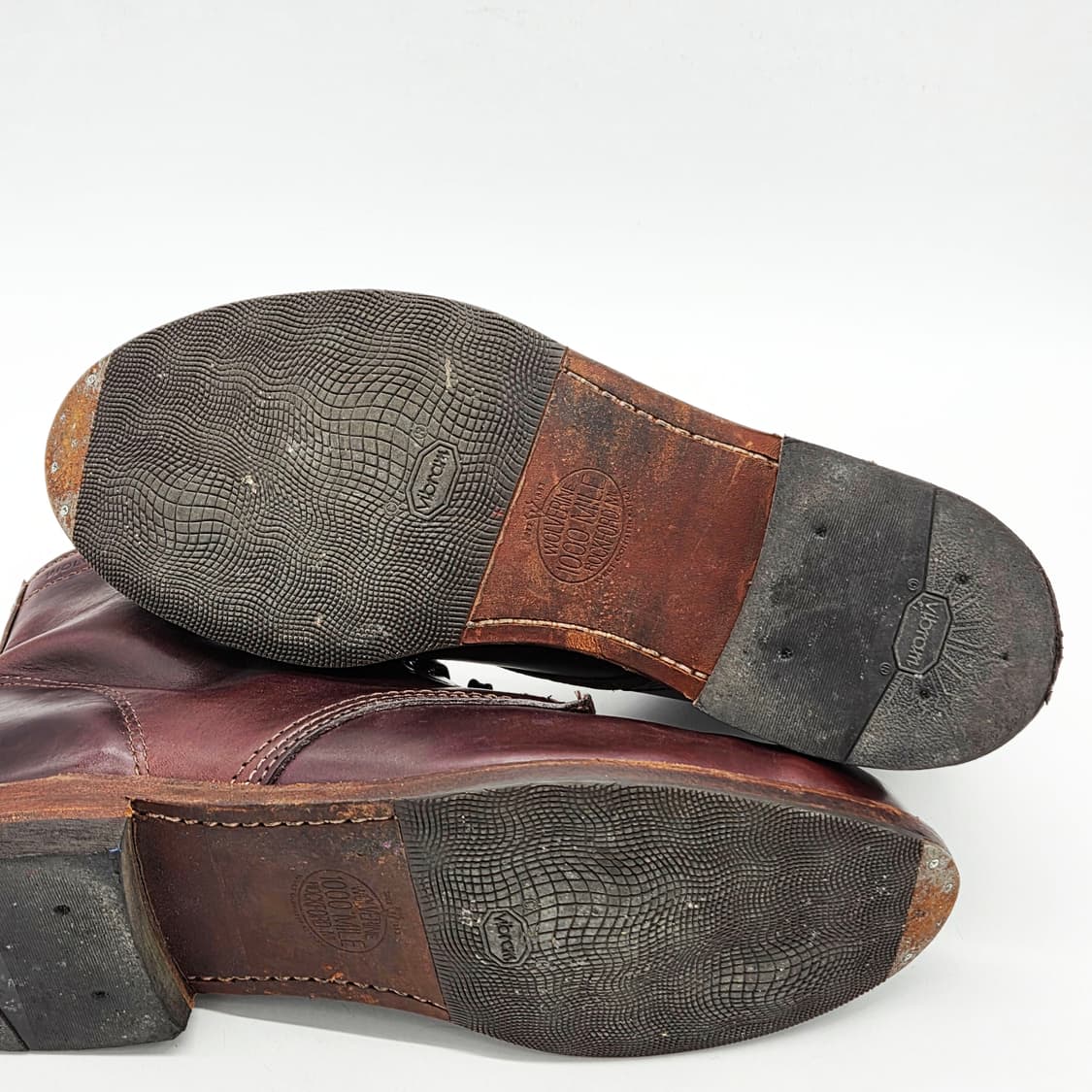 울버린 1000마일 플레인토 워크부츠 버건디 (7 1/2 D) 상품이미지3