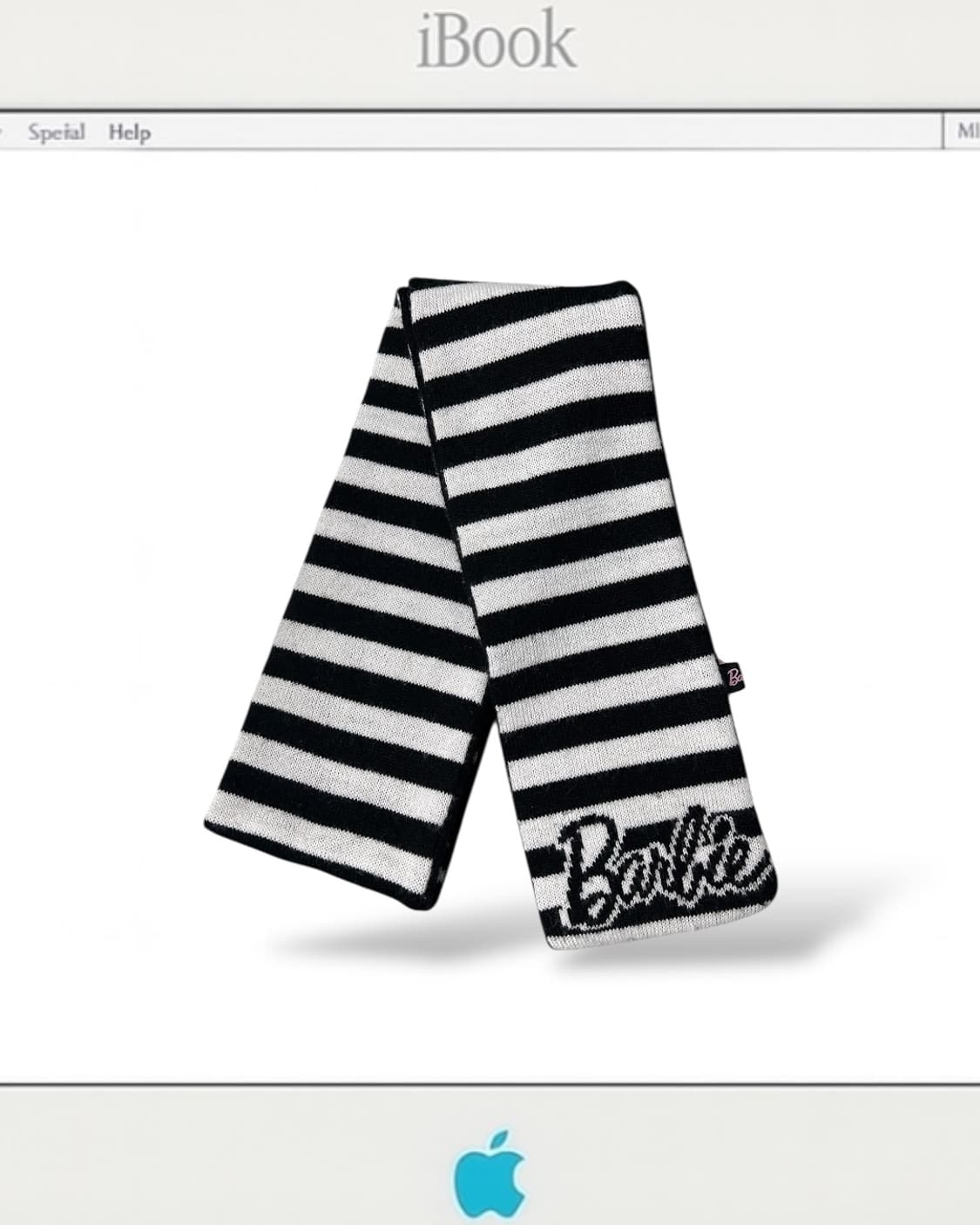 jp vintage 바비 스트라이프 도트 리버시블 머플러 상품이미지3