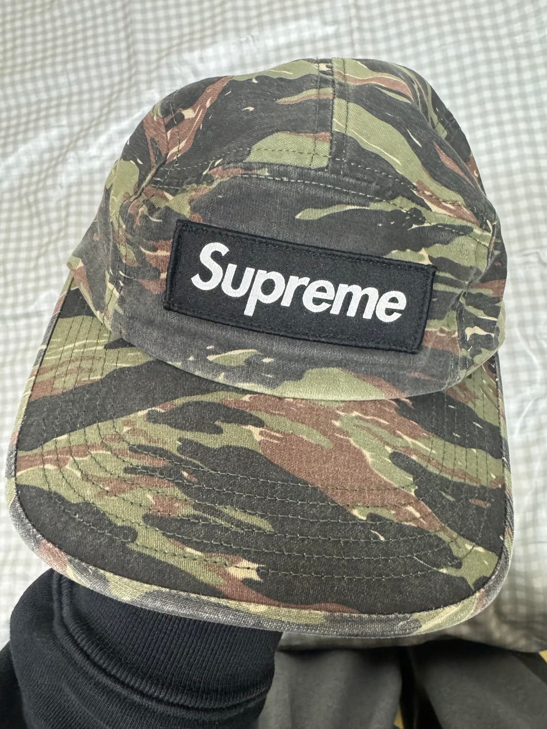 [OS] 슈프림 밀리터리 캠프캡 올리브 타이거 카모 24SS 상품이미지1
