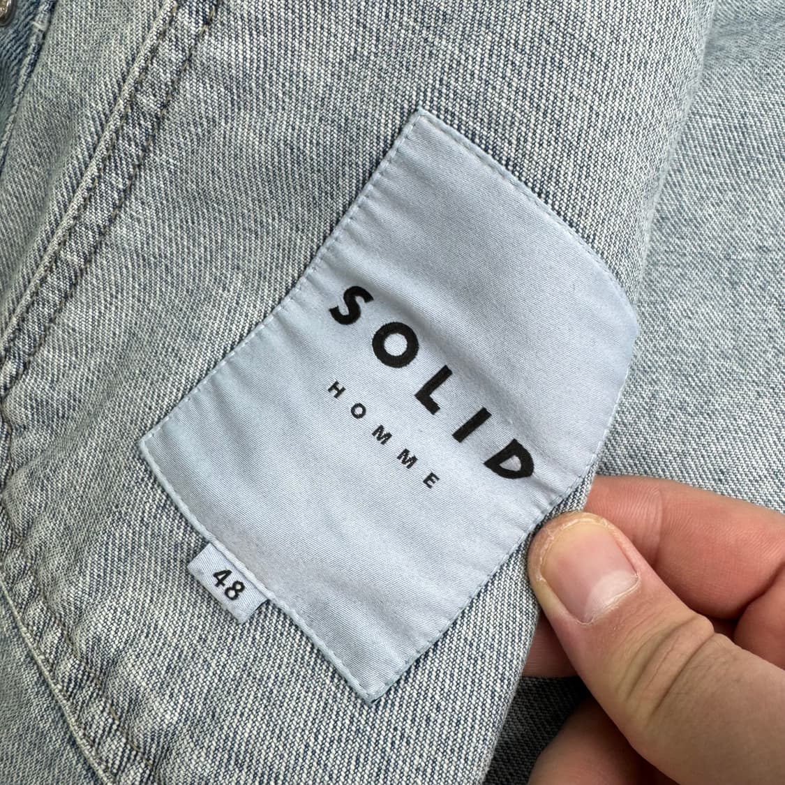 솔리드옴므 데님 셔츠 자켓 상품이미지6