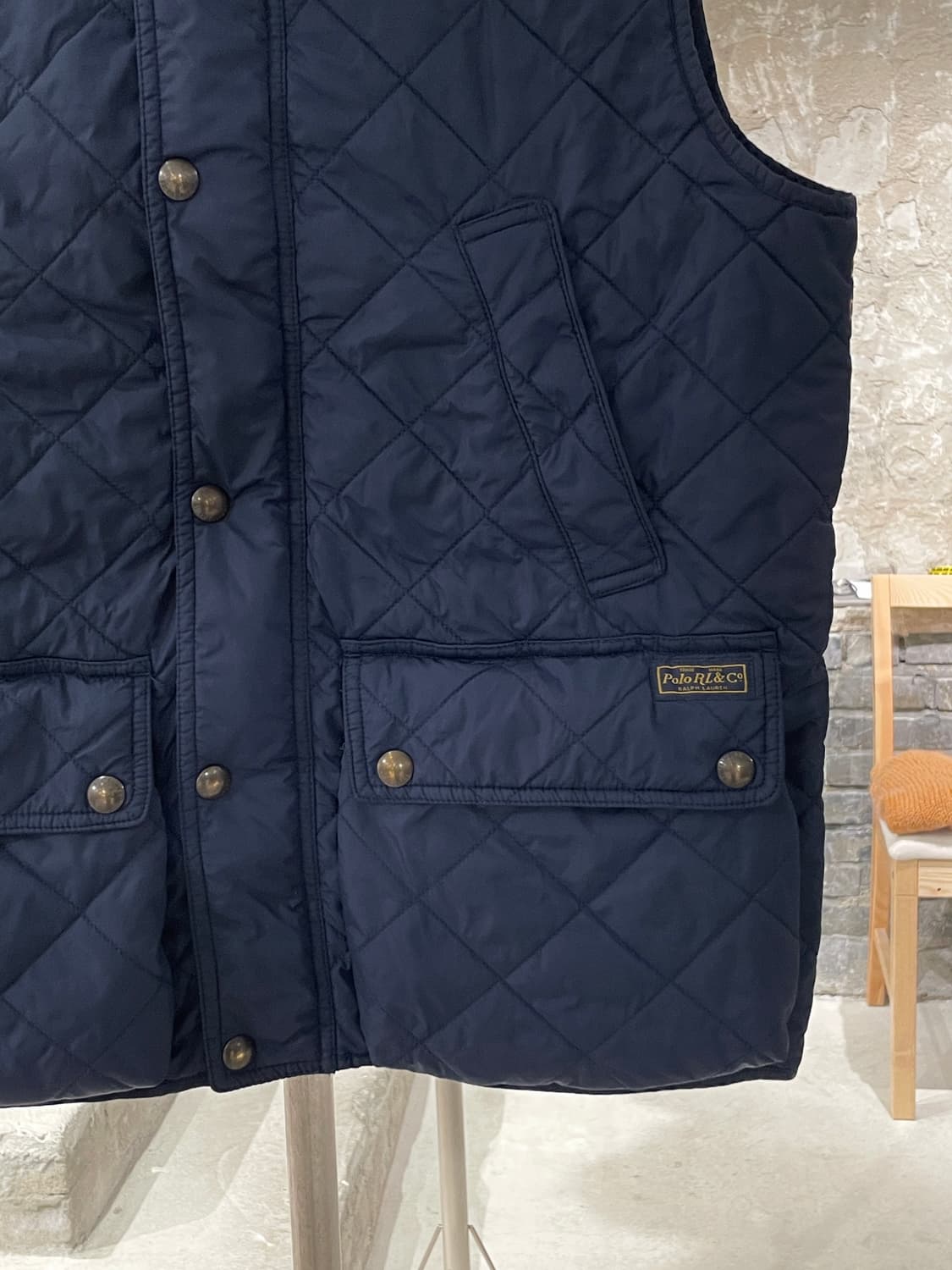 폴로 랄프로렌 네이비 나일론 퀼팅 베스트 상품이미지5