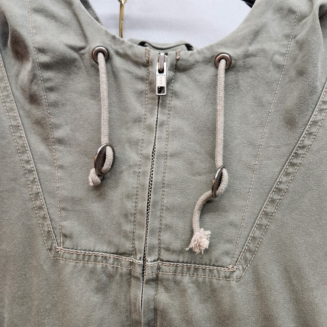 갭 GAP 빈티지 코튼 립스탑 쿼터집 반집업 3XL 상품이미지3