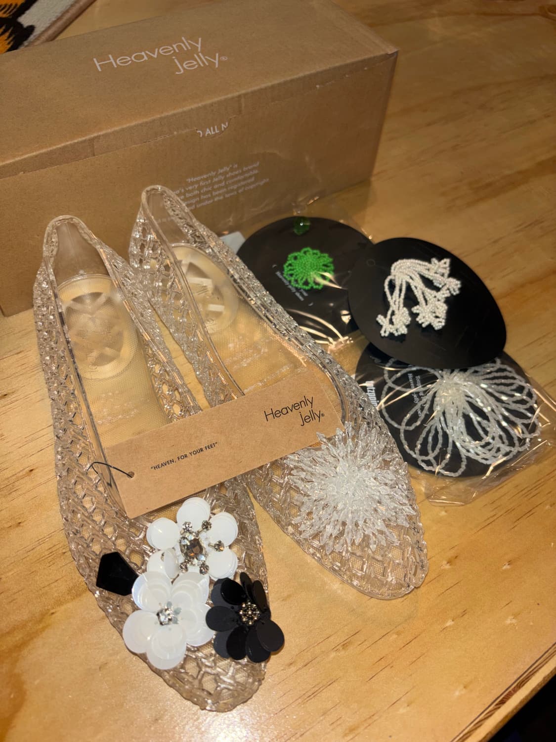 [새상품] 헤븐리젤리 투명 젤리 슈즈 230mm 상품이미지1