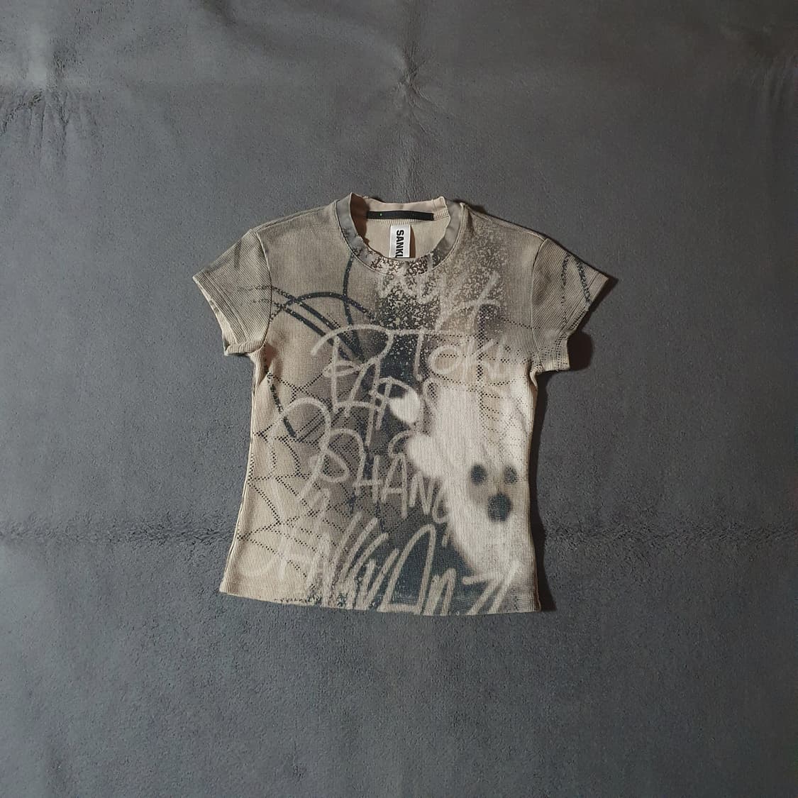 Sankuanz 산쿠안즈 에어스프레이 그래피티 베이비 반팔 티셔츠 S 상품이미지4