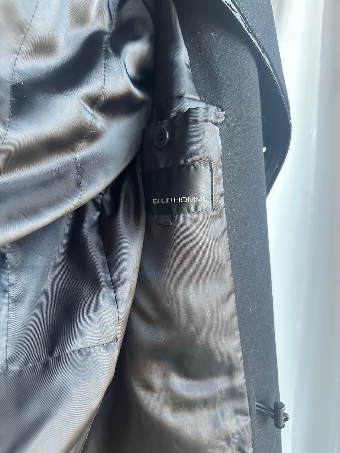 솔리드옴므 후드 사선코트 상품이미지6