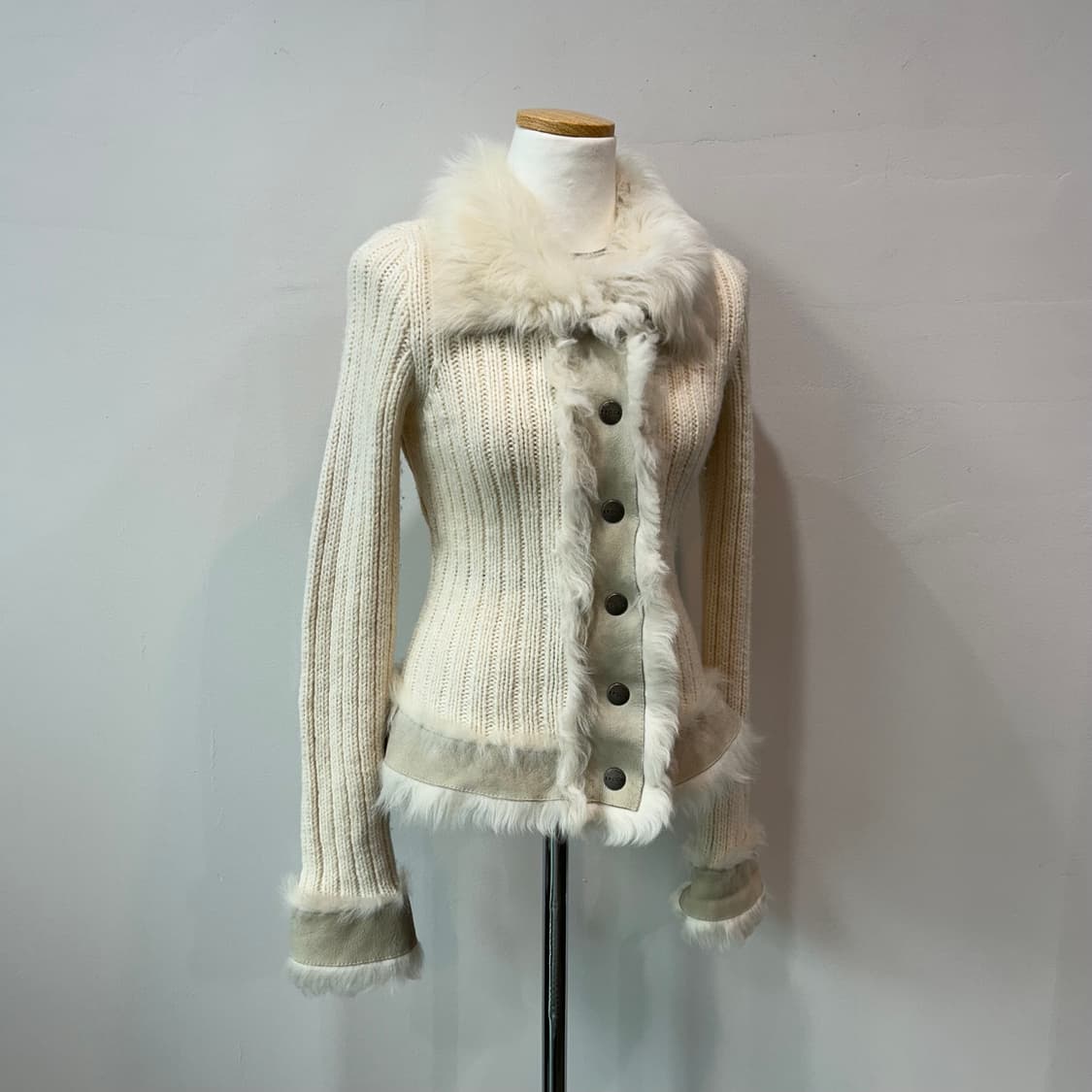 Epoca 퍼 트리밍 가디건 상품이미지2