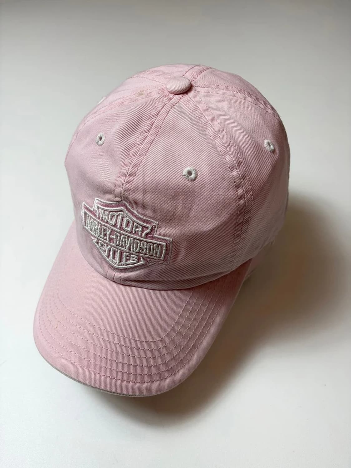 할리데이비슨 00's 자수 로고 핑크 볼 캡 Q1525 상품이미지1