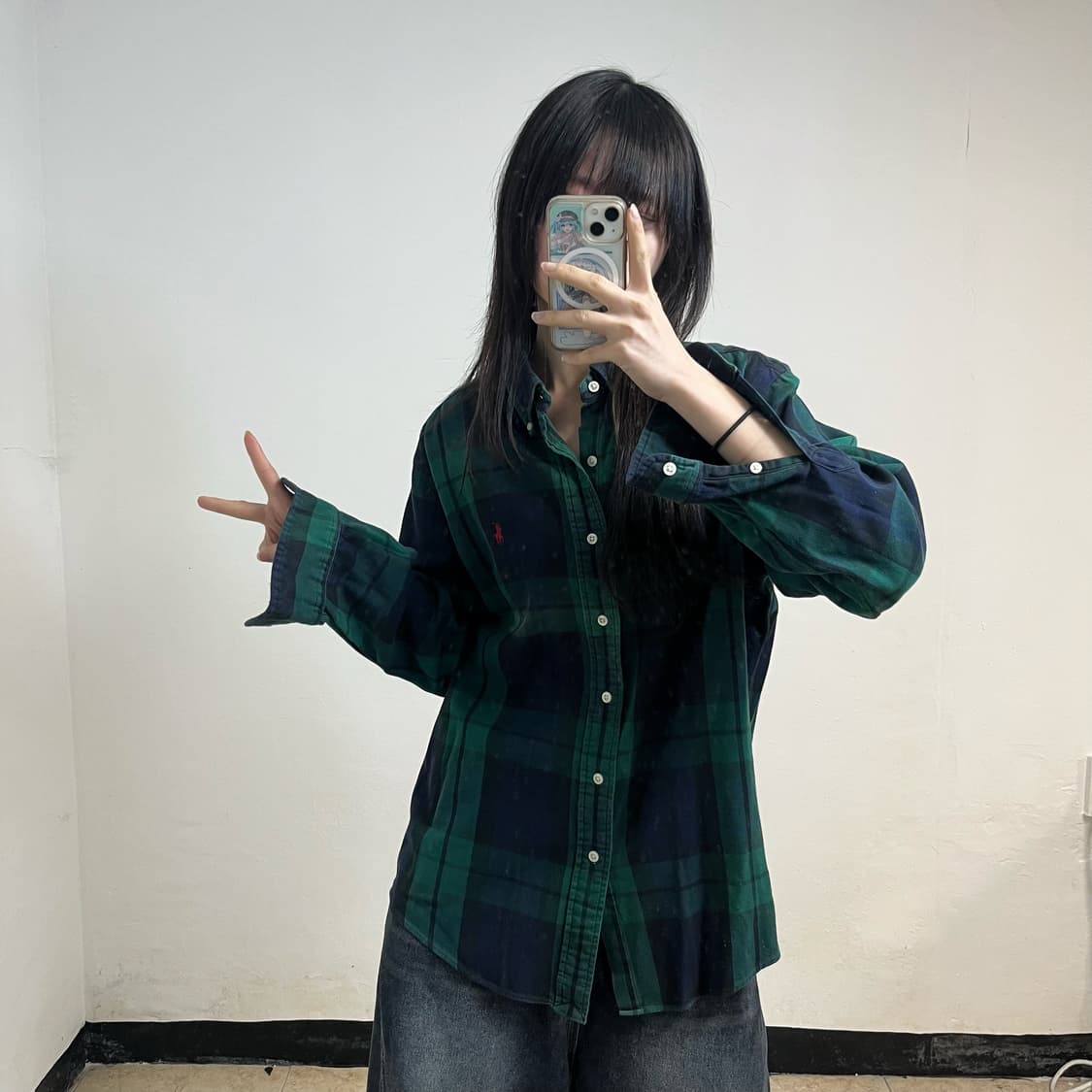 Polo green blackwatch shirt 상품이미지2