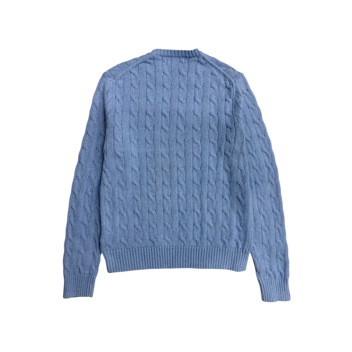 폴로 랄프로렌 아이스 블루 케이블 꽈배기 니트 m 실측 100 l 정도 상품이미지2